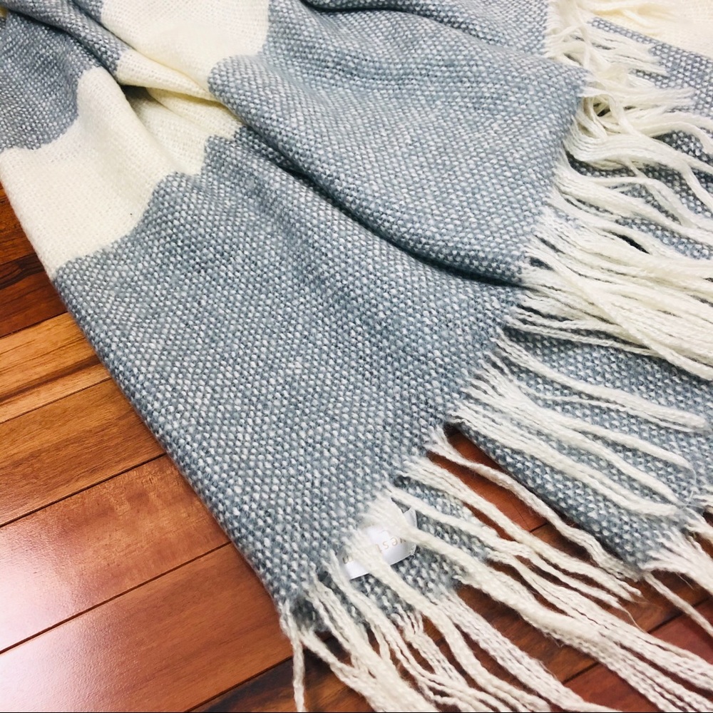 WEST ELM Nautical/Country Chic Throw Blanket 50x60